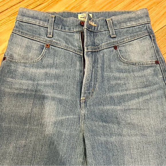 Citizens Of Humanity Cassie Front Yoke Bell Flare Jeans Light Indigo Vintage 23 - Picture 6 of 10